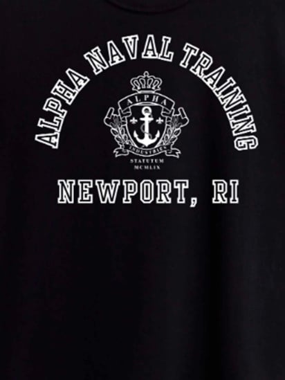 Футболка Alpha Industries Alpha Naval Base Newport Tee модель UTA54011PK_001 — фото 6 - INTERTOP