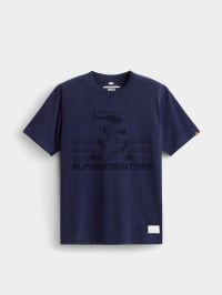 Синий - Футболка Alpha Industries