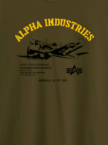 Футболка Alpha Industries модель UTA54006PK_303 — фото - INTERTOP