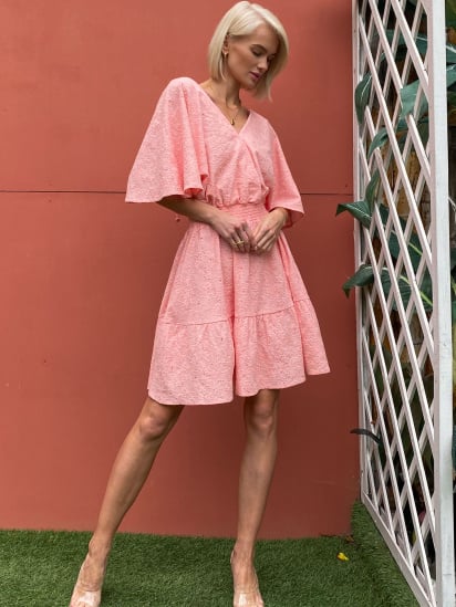 Сукня міні Jadone Fashion модель Aletta_persikovoye — фото 5 - INTERTOP