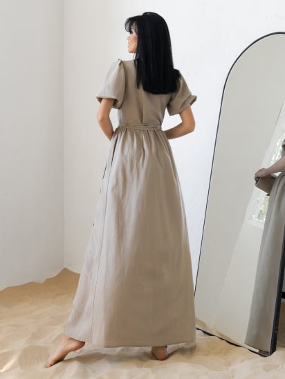 Платье макси Jadone Fashion модель Ameliya_bej — фото 4 - INTERTOP