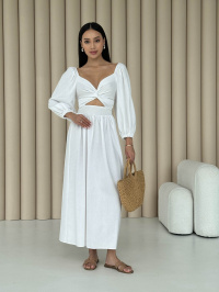 Білий - Сукня максі Jadone Fashion