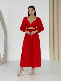Червоний - Сукня максі Jadone Fashion