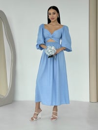 Голубой - Платье макси Jadone Fashion