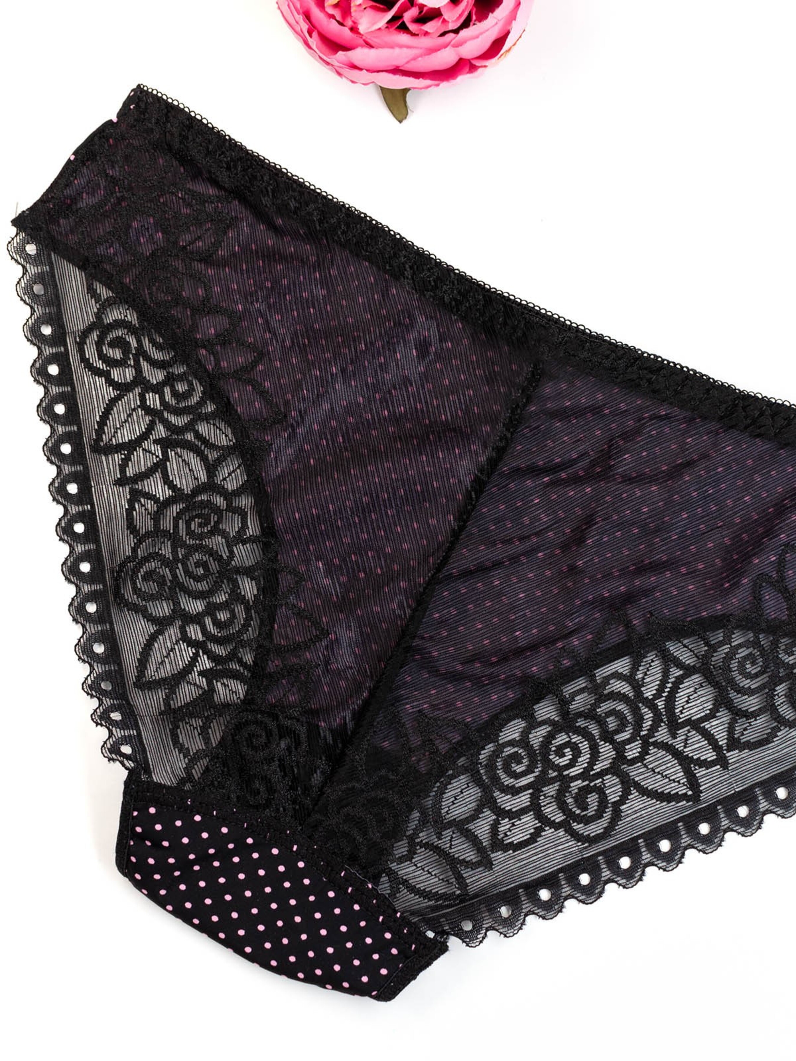 

ISSA Plus Трусы (BL2-828_blackpink) Женское, цвет - Чёрный, материал - Текстиль