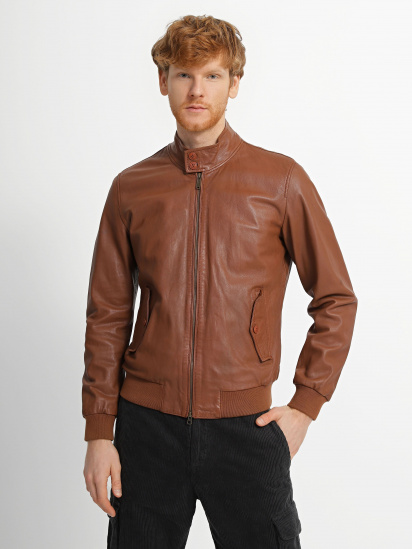 Шкіряна куртка Bomboogie модель JMDAFI_коричневий — фото - INTERTOP