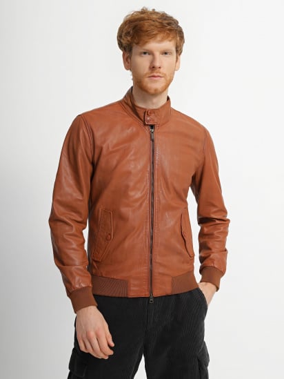 Шкіряна куртка Bomboogie модель JMDAFI_с.коричневий — фото - INTERTOP