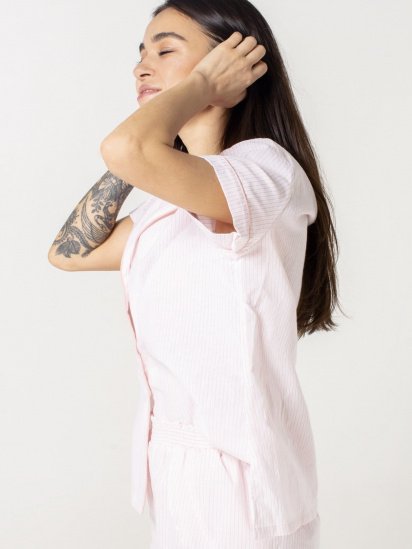 Рубашка brabrabra модель HOM2105004_pink — фото 3 - INTERTOP