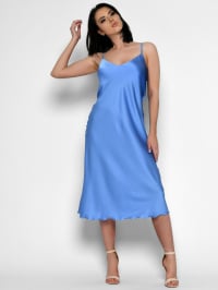 Голубой - Платье миди Braska