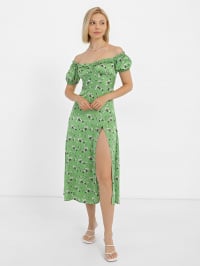 Зелёный - Платье миди Braska