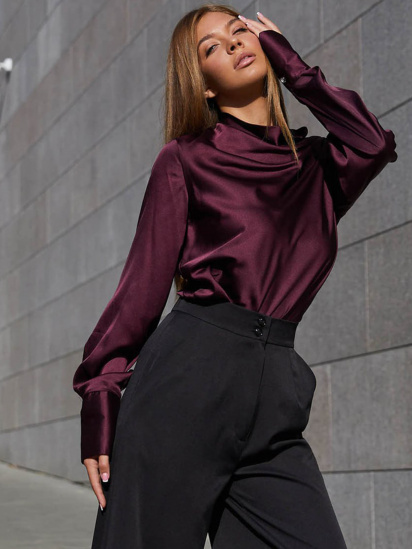 Блуза Jadone Fashion модель Bluza_Kamilla_marsala — фото 5 - INTERTOP