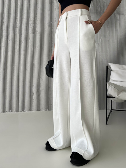 Штани палаццо Jadone Fashion модель Bruki_Ridly_white — фото 5 - INTERTOP