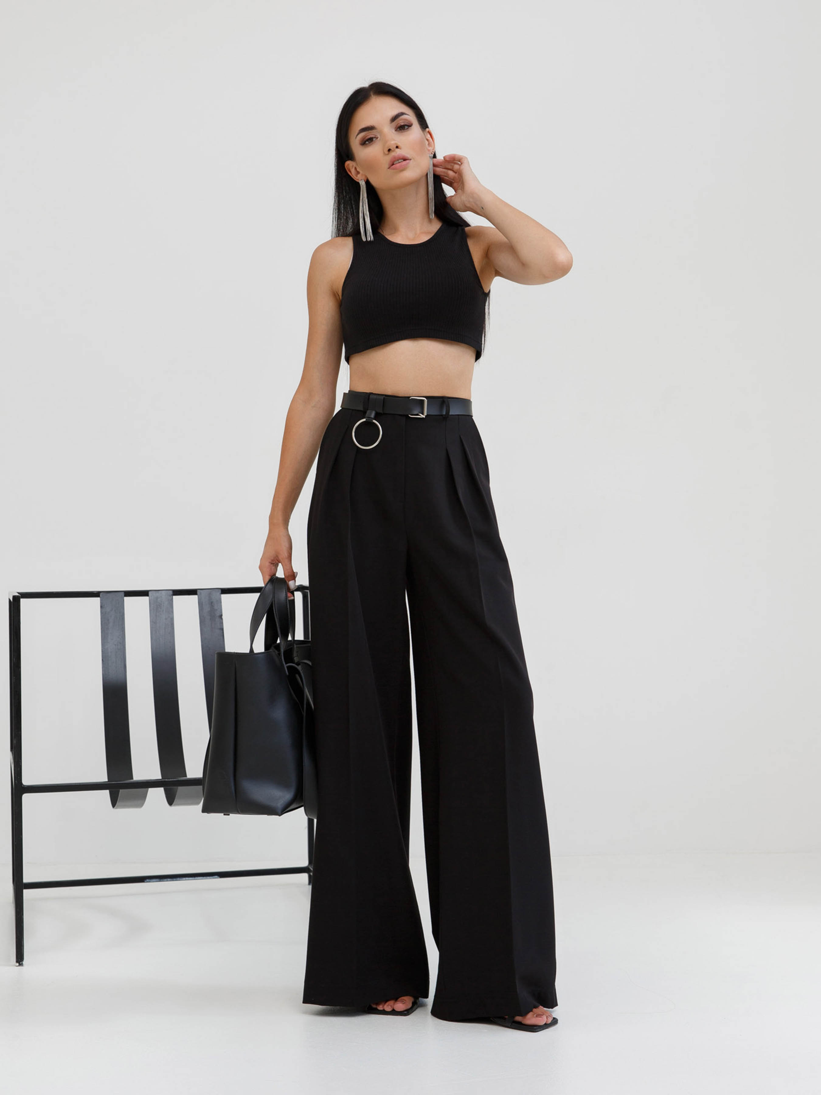 

Jadone Fashion Брюки палаццо (Bryuky_Dzhyl_chorn) Женское, цвет - Чёрный