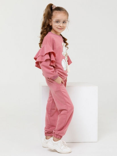 Спортивный костюм ISSA Plus модель CD-403_pink — фото 3 - INTERTOP