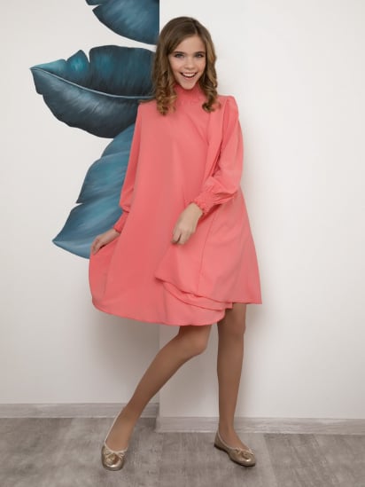 Платье мини ISSA Plus модель CD-405_peach — фото - INTERTOP