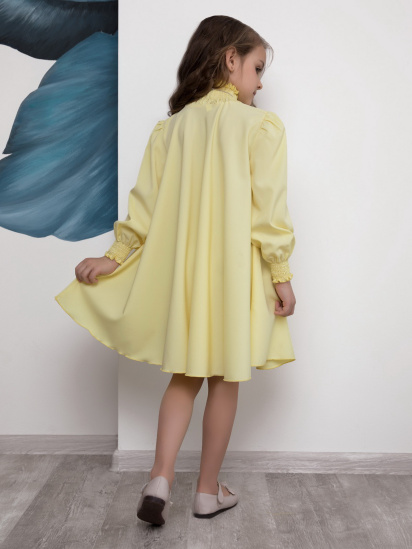 Платье мини ISSA Plus модель CD-405_yellow — фото 3 - INTERTOP
