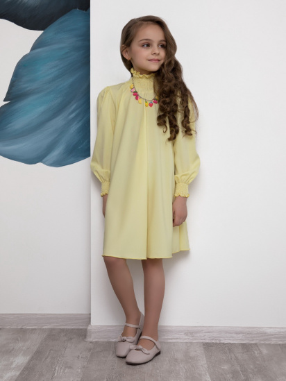 Платье мини ISSA Plus модель CD-405_yellow — фото - INTERTOP