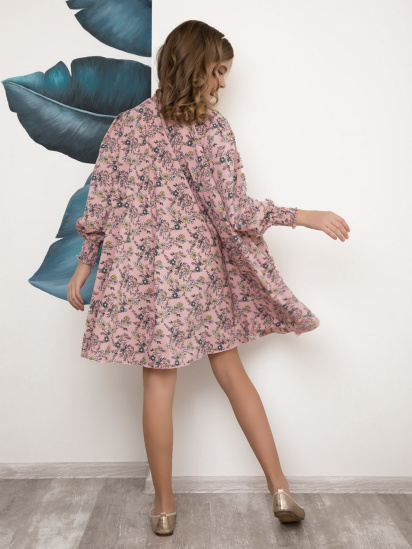 Платье мини ISSA Plus модель CD-406_pink — фото 3 - INTERTOP