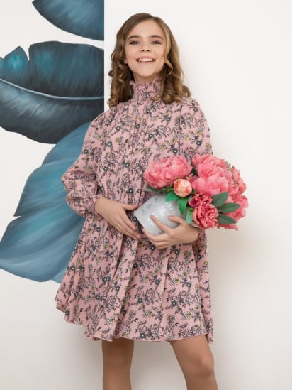 Платье мини ISSA Plus модель CD-406_pink — фото - INTERTOP