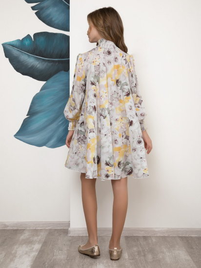 Платье мини ISSA Plus модель CD-407_multicolor — фото 3 - INTERTOP