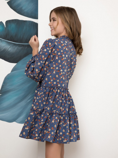 Сукня міні ISSA Plus модель CD-426_blue — фото - INTERTOP