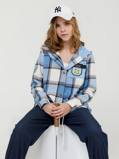 Рубашка ISSA Plus модель CD-427_blue — фото - INTERTOP