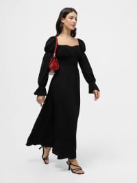 Чёрный - Платье миди CHER`17 X INTERTOP