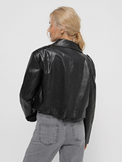 Шкіряна куртка CHER`17 X INTERTOP модель 02643FW24 — фото 3 - INTERTOP