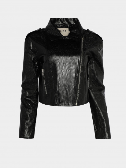 Куртка кожаная CHER`17 X INTERTOP модель 02643FW24 — фото 6 - INTERTOP