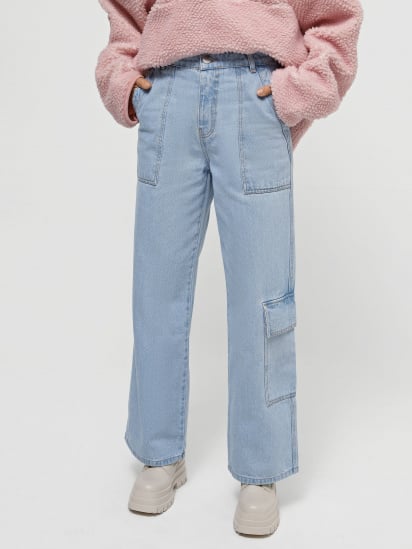 Широкие джинсы CHER`17 X INTERTOP модель 02586SS23-01 — фото - INTERTOP