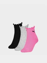Рожевий - Набір шкарпеток PUMA Ruffle Quarter 3p