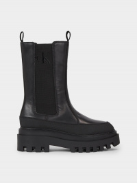 Чорний - Челсі Calvin Klein Leather Platform Chelsea Boots