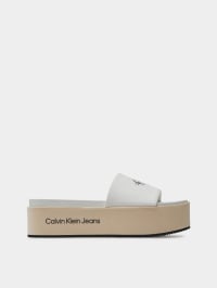 Бежевий - Шльопанці Calvin Klein Flatform Sandal Met