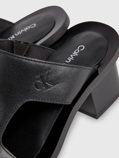 Шльопанці Calvin Klein Leather Heeled Sandals модель YW0YW01341-0GT — фото 3 - INTERTOP