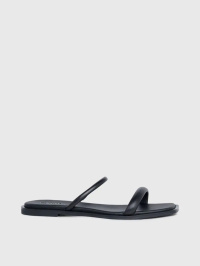 Чёрный - Шлепанцы Calvin Klein Flat Slide Lth