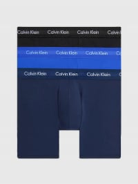 Синій/чорний - Набір трусів Calvin Klein Underwear 3-Pack Boxers - Cotton Stretch