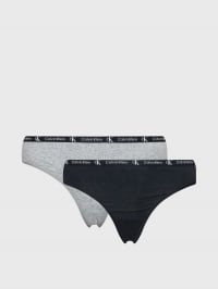 Серый/чёрный - Набор трусов Calvin Klein Underwear Modern Thong