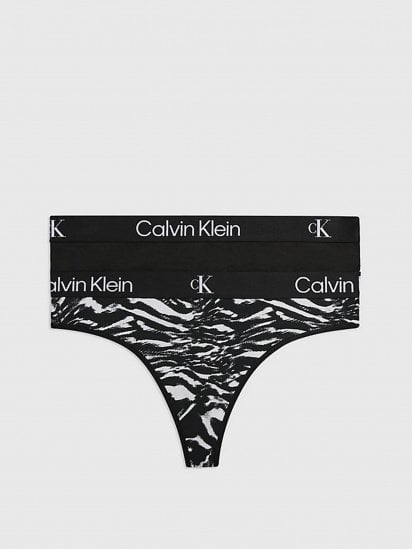 Набор трусов Calvin Klein Underwear Modern Thong модель 000QD3990E-BIK — фото 5 - INTERTOP