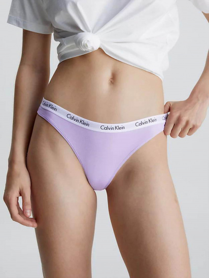 Набір трусів Calvin Klein Underwear Thong модель 000QD3587E-HVN — фото - INTERTOP