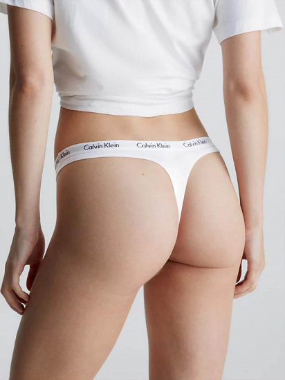 Набор трусов Calvin Klein Underwear Thong модель 000QD3587E-HVN — фото 4 - INTERTOP
