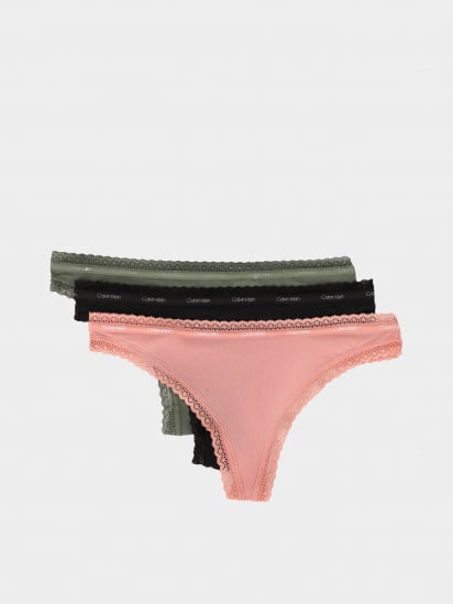 Набор трусов Calvin Klein Underwear Thong модель 000QD3802E-I21 — фото - INTERTOP