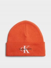 Оранжевый - Шапка Calvin Klein Monologo Embro Beanie