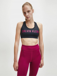 Чорний - Топ спортивний Calvin Klein Medium Support