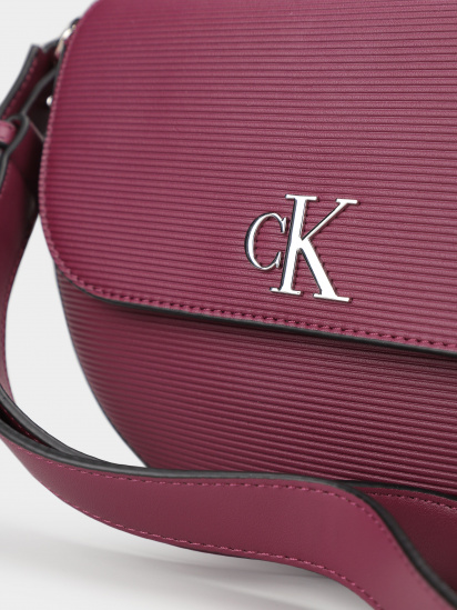 Кросс-боди Calvin Klein Minimal Monogram Saddle Bag22 модель K60K611226-VAC — фото 4 - INTERTOP