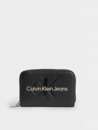 Чорний - Гаманець Calvin Klein Sculpted Med Zip Around Mono