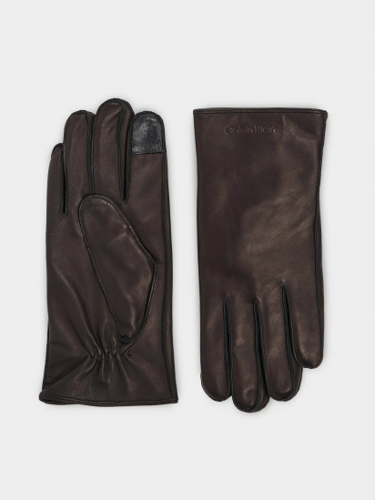 Варежки Calvin Klein Stitched Leather Gloves модель K50K511015-BAX — фото - INTERTOP