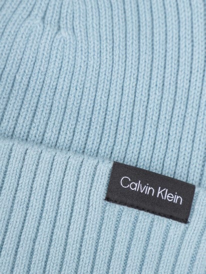 Шапка Calvin Klein Classic Cotton Rib Beanie модель K50K510982-CW6 — фото 3 - INTERTOP