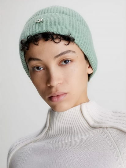 Шапка Calvin Klein Re-Lock Beanie модель K60K610214-LKG — фото 3 - INTERTOP