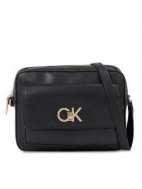 Чорний - Крос-боді Calvin Klein Re-Lock Camera Bag W/Flap