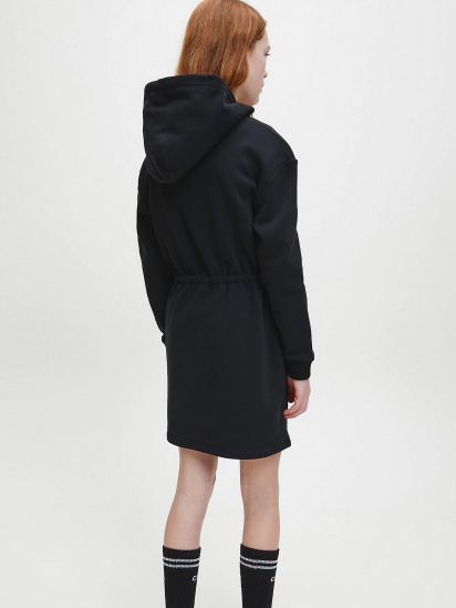 Платье мини Calvin Klein Striped Ck Hood модель IG0IG00605-BEH — фото - INTERTOP